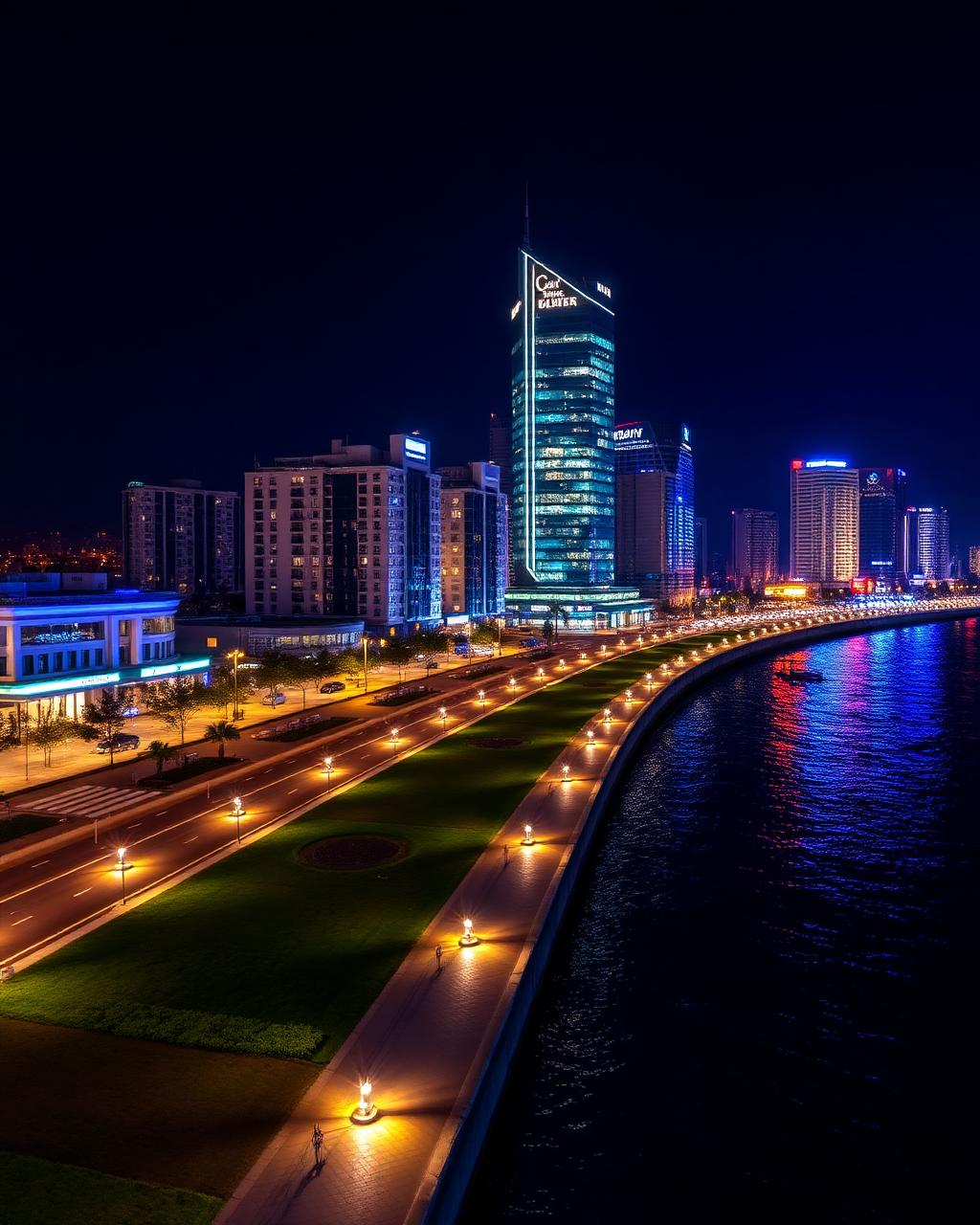 Baku at night