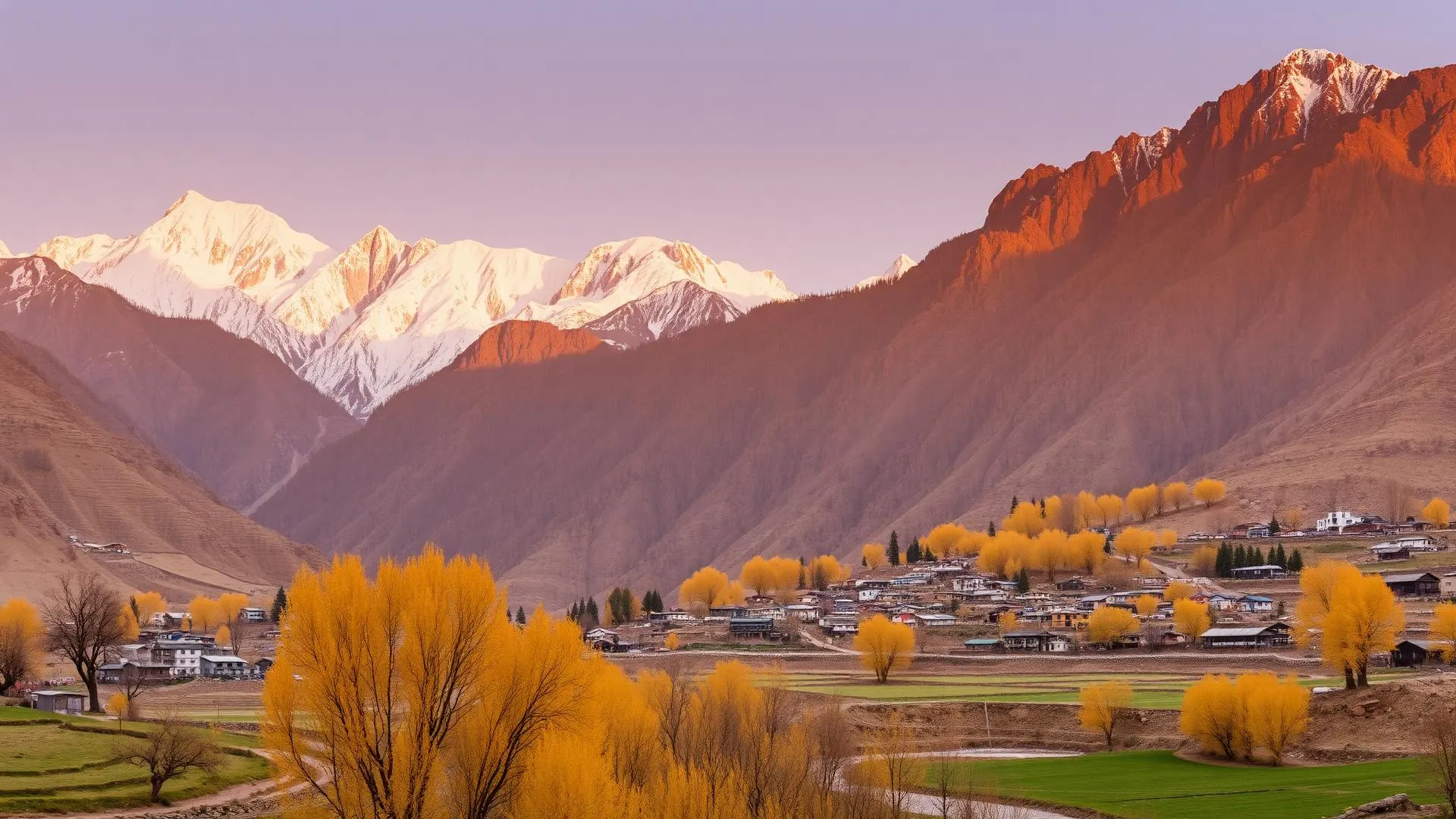 Mountain landscape in Hunza Valley